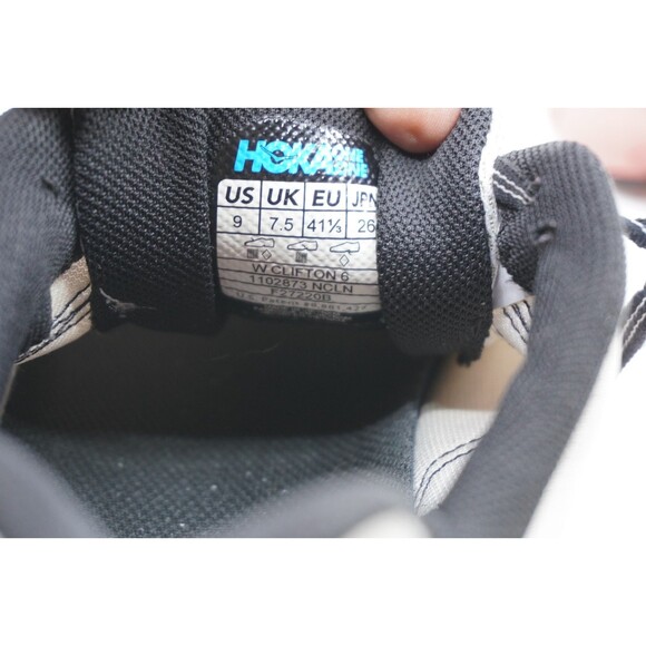 Hoka One One Clifton 6 Womens Sz 9 White Pink Running Walking Sneakers Comfort - Picture 5 of 7